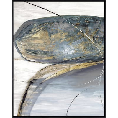 Teal Stones I - Giclee on Canvas