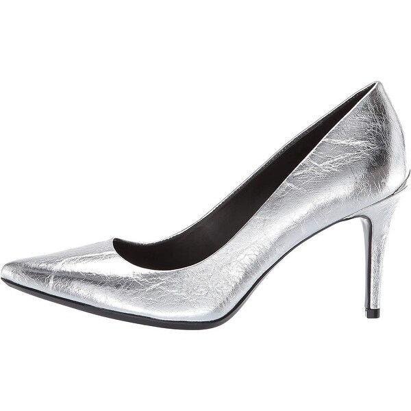 Calvin klein silver heels clearance
