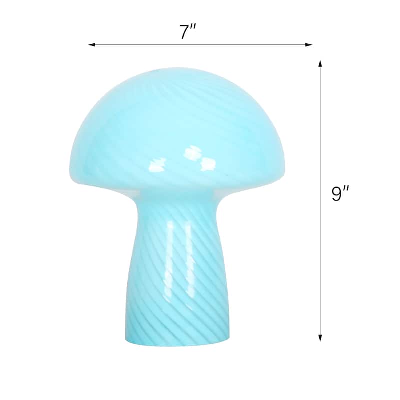 Modern Glass Mushroom Bedside Table Lamps