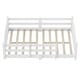 preview thumbnail 6 of 74, Montessori Solid Pine Floor Bed with Full-Length Safety Fence & Slatted Base by Harper&Bright Designs