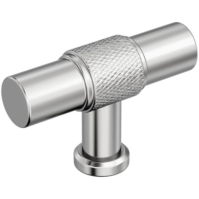 Amerock BP37741 Faraday 5/8" Knurled Bar Cabinet Knob - Polished Chrome