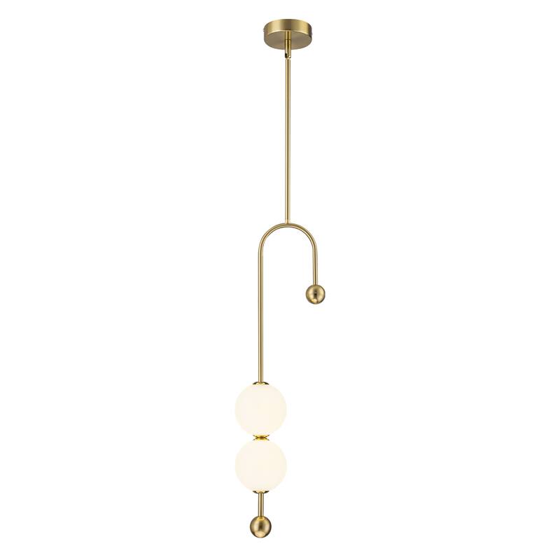 Dual Globe LED Pendant Light Dimmable Modern Hanging Fixture