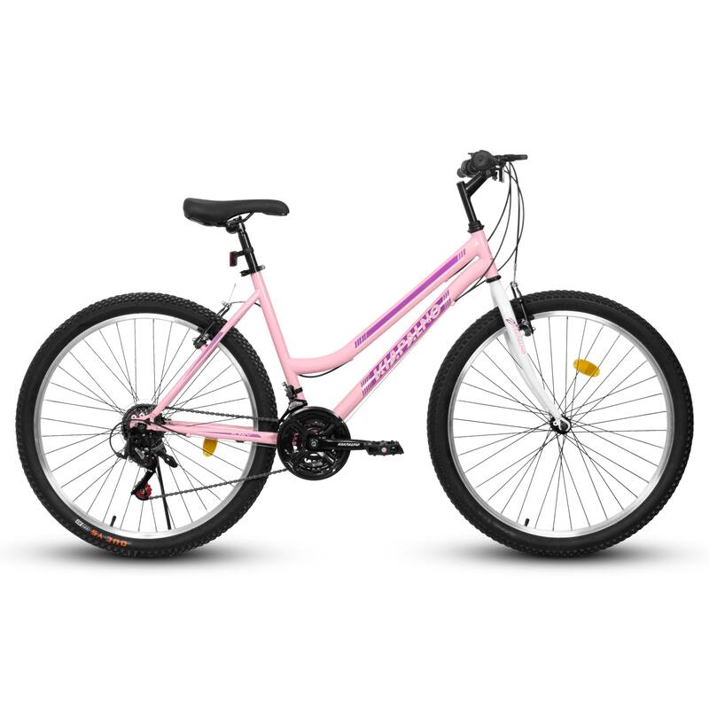 Unisex Mountain Bike - Carbon Steel Frame, Multiple Speeds, Dual V-Brake - 26