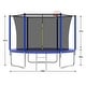 preview thumbnail 13 of 22, 10ft Round Outdoor Trampoline with Safety Enclosure Net and Ladder