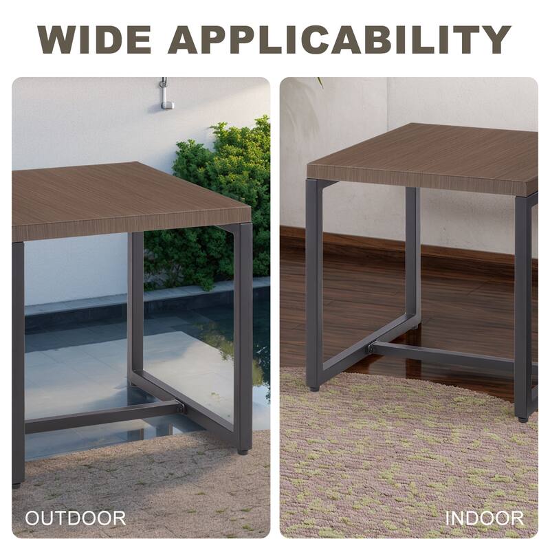 Patio Side Table Outdoor End Table