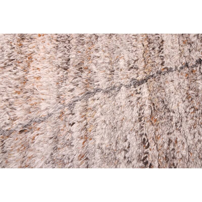 ECARPETGALLERY Hand-knotted Tangier Grey Wool Rug - 5'0 x 8'3