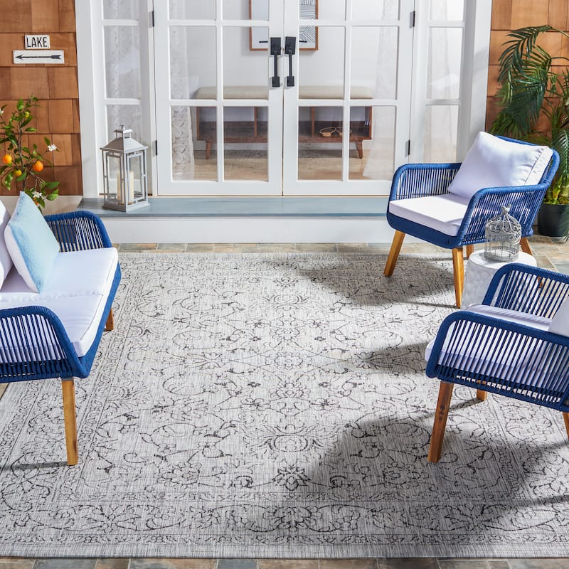 SAFAVIEH Courtyard Aquata Indoor/ Outdoor Waterproof Patio Backyard Rug
