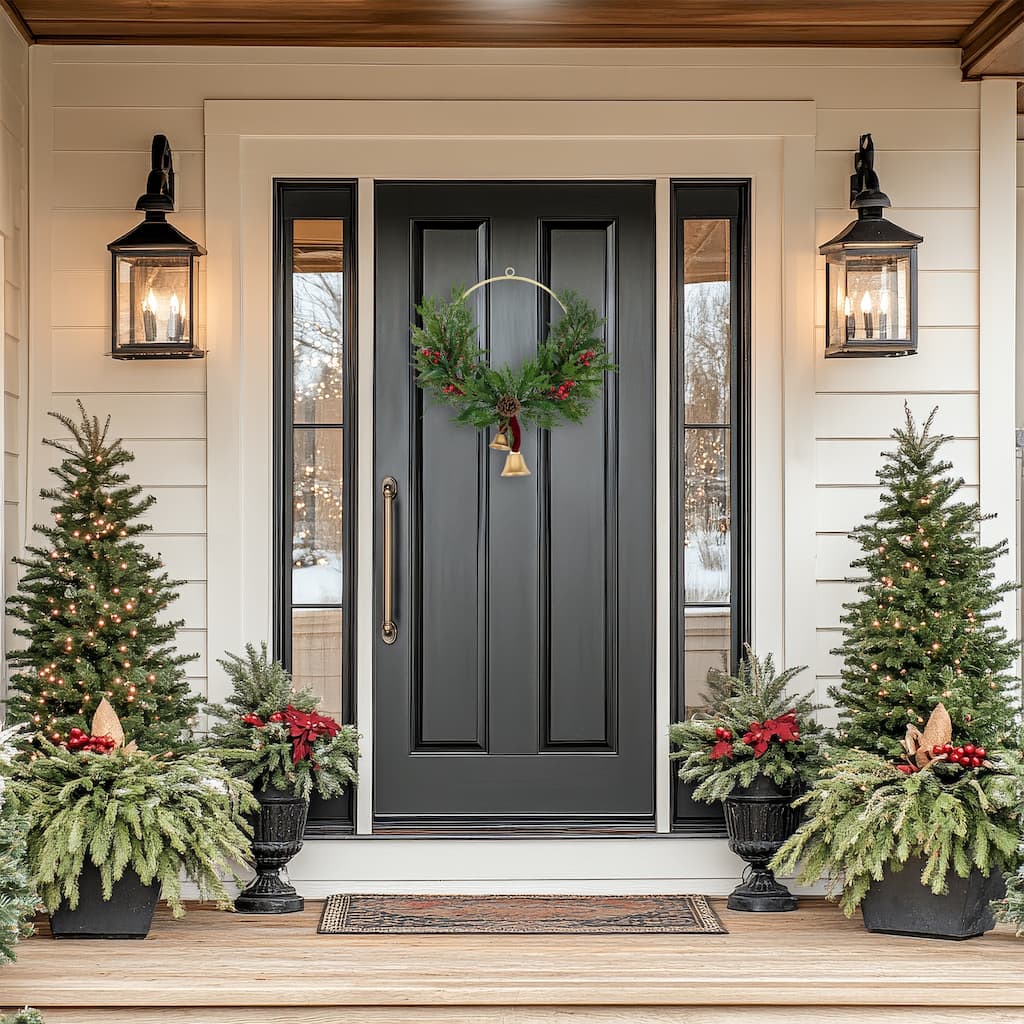 Cypress Pine Berries Artificial Christmas Wreath 28" Unlit