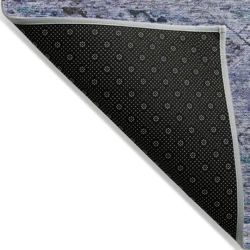 Machine Washable Indoor/ Outdoor Boho Moroccan Chantille Rug