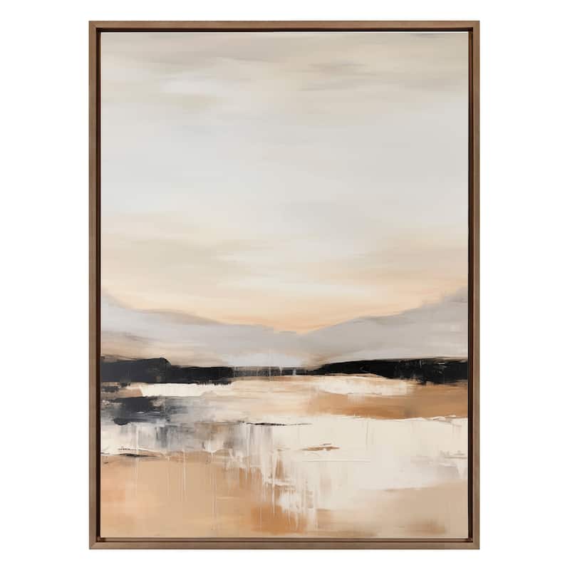 Kate and Laurel Sylvie Peaceful Landscape III Framed Canvas by Amy Lighthall