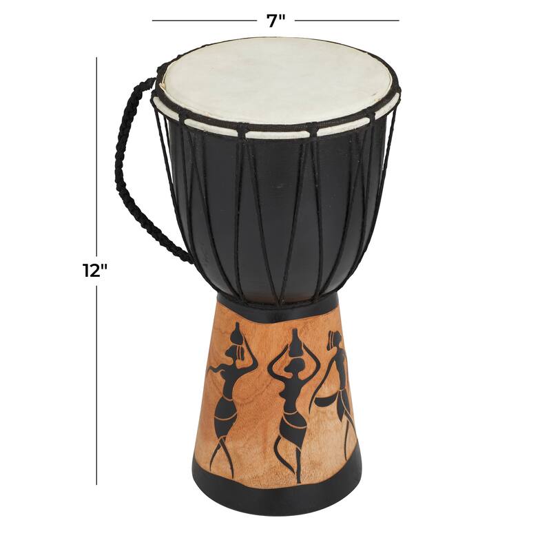 Djembe Drum Inspired Bohemian Sculpture