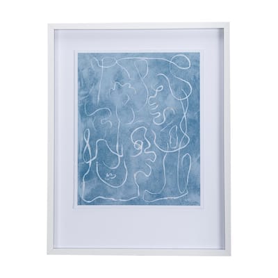 Thread Blue I Framed Art Print