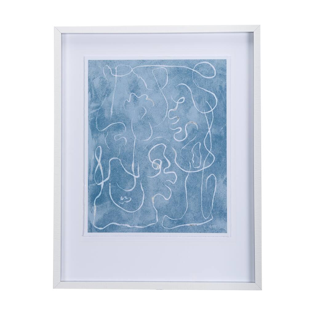Thread Blue I Framed Art Print