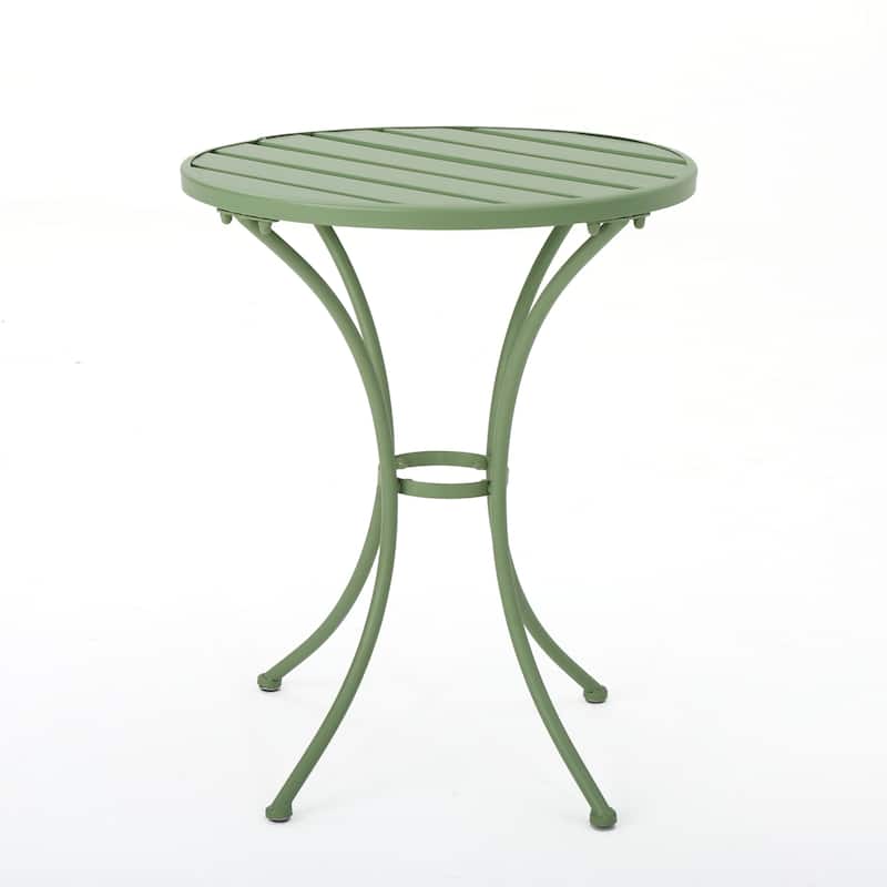 Roomfitters 3-Piece Metal Bistro Set, Outdoor Patio Table and Chairs for Garden, Balcony or Deck