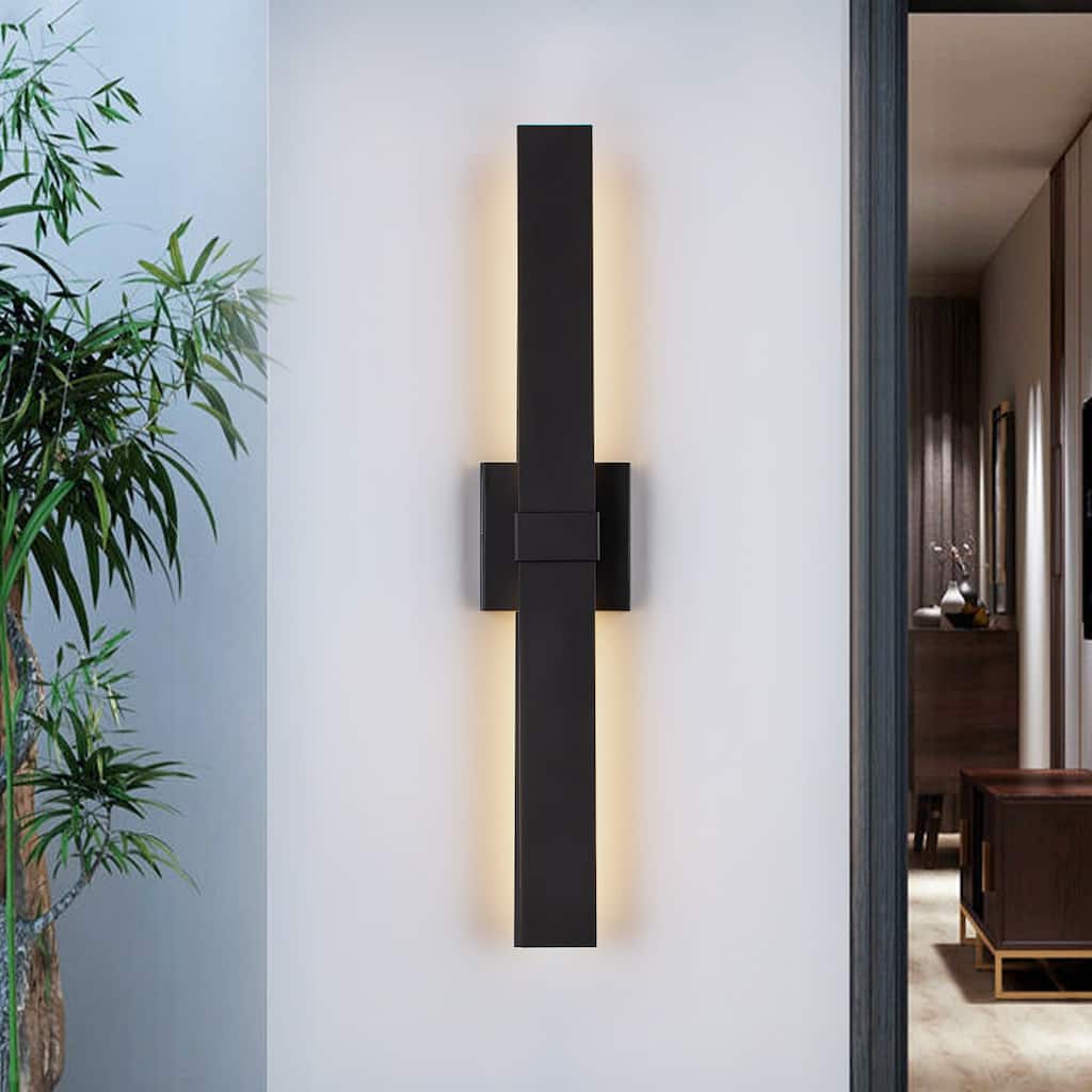 27" H Outdoor Linear Integrated LED Wall Sconce - H27.2" x W4.5"