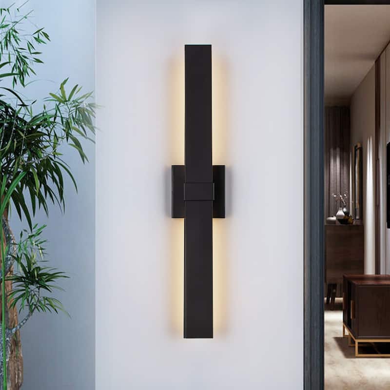 27" H Outdoor Linear Integrated LED Wall Sconce - H27.2" x W4.5"
