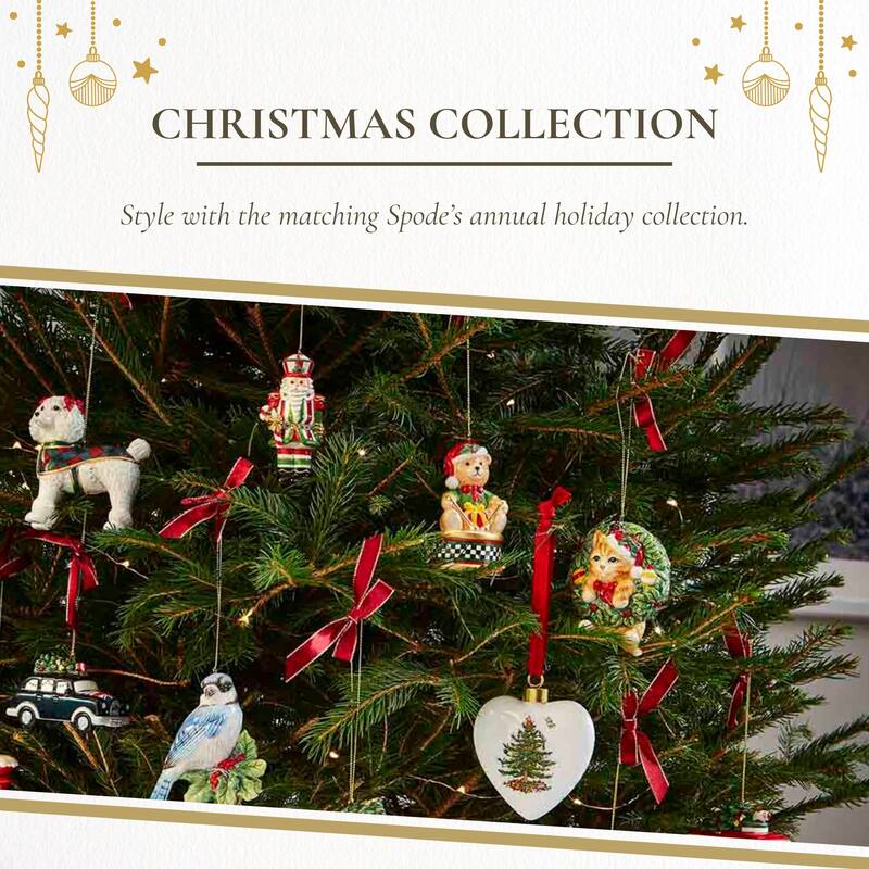 Spode Tree Candy Cane Nutcracker Ornament