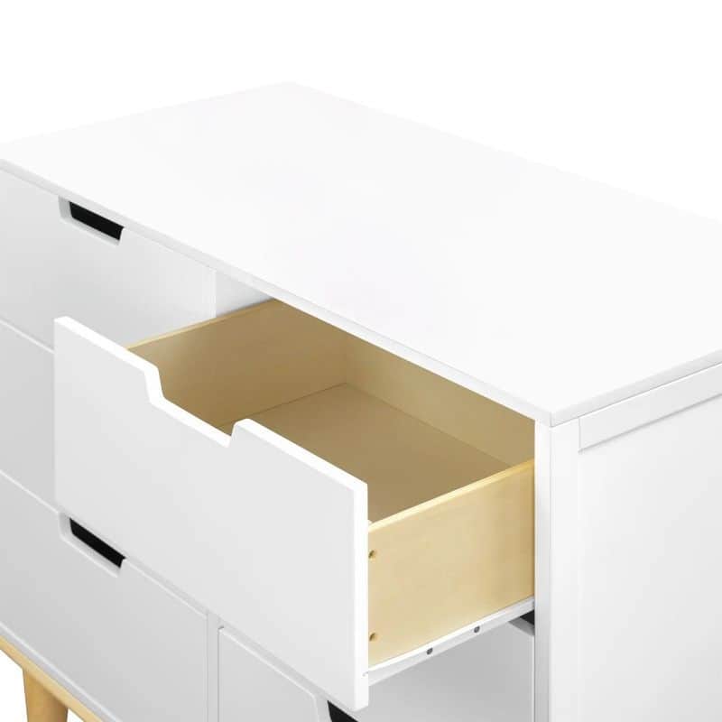 Modern Mid-Century Style Dresser Chest Wood Finish