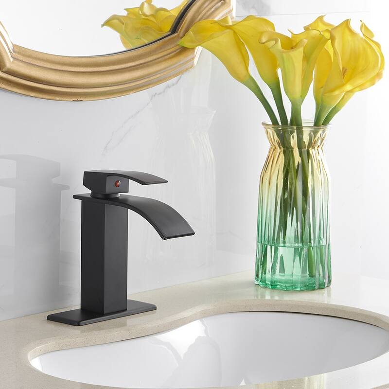 Modern Single-Handle Waterfall Bathroom Faucet