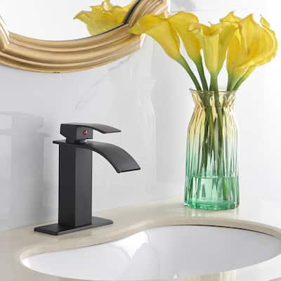 Modern Single-Handle Waterfall Bathroom Faucet