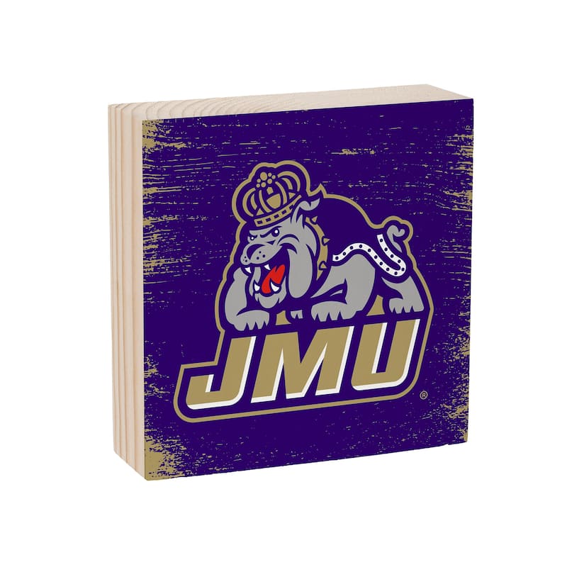 James Madison University Wooden Tabletop Mantel Shelf Sign