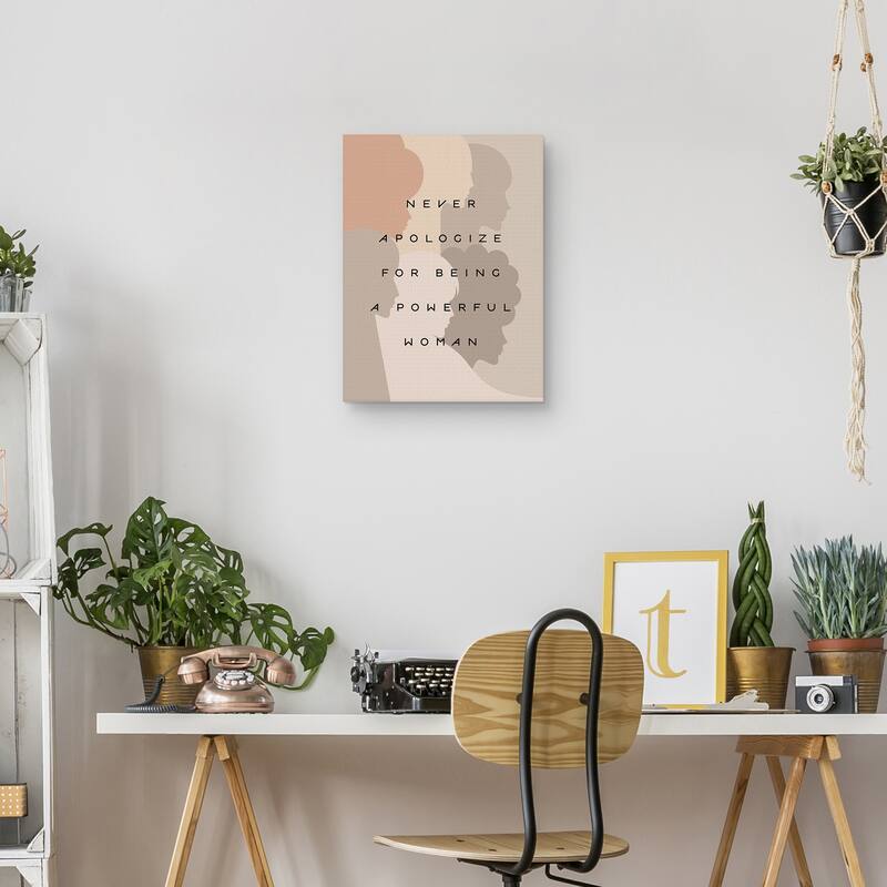 Never Apologize Canvas Art Print