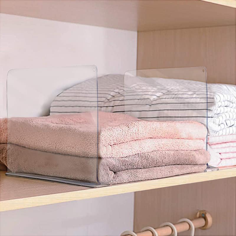 Acrylic Adhesive Shelf Divider Organizers for Closet Organization