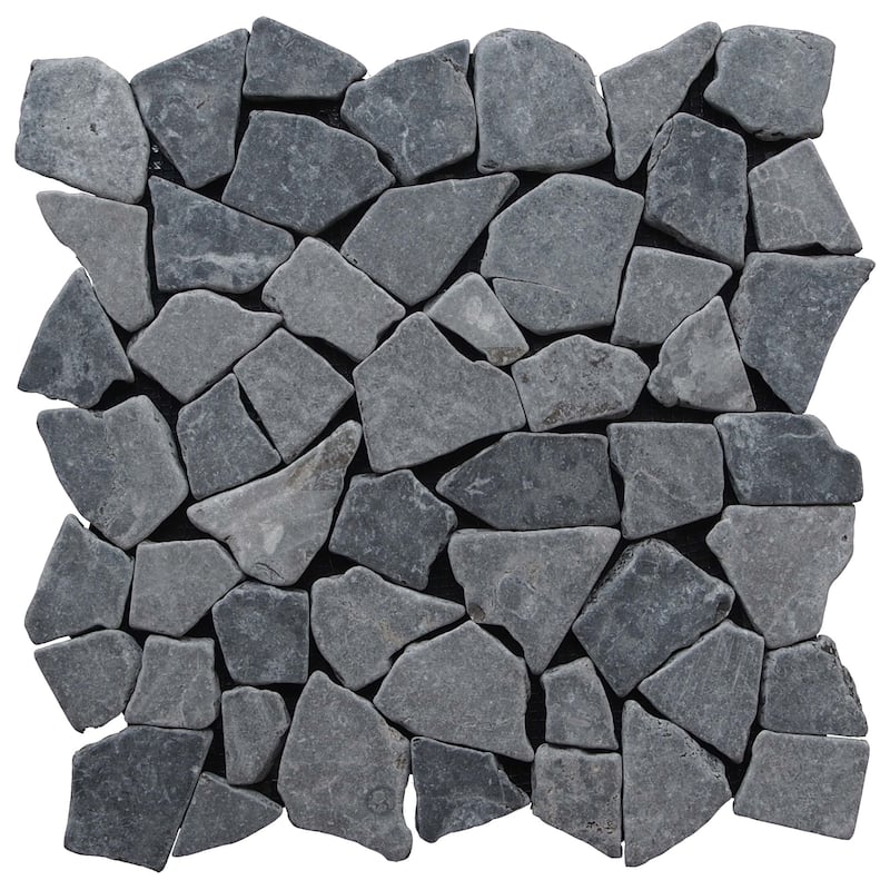 Cruz Bay Studio XR3R Fit Mosaic - 11" x 11" Pebble and Rock Floor and - Grey