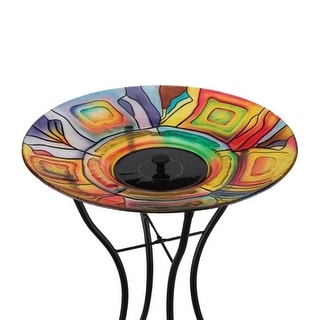 Regal Art & Gift 23 Inch Solar Fountain/Birdbath with Stand - Sedona