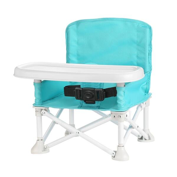 Shop Odoland Travel Booster Seat W Tray For Baby Folding Portable High Chair For Eating Camping Beach Lawn Grandmas Tip M Overstock 31117616