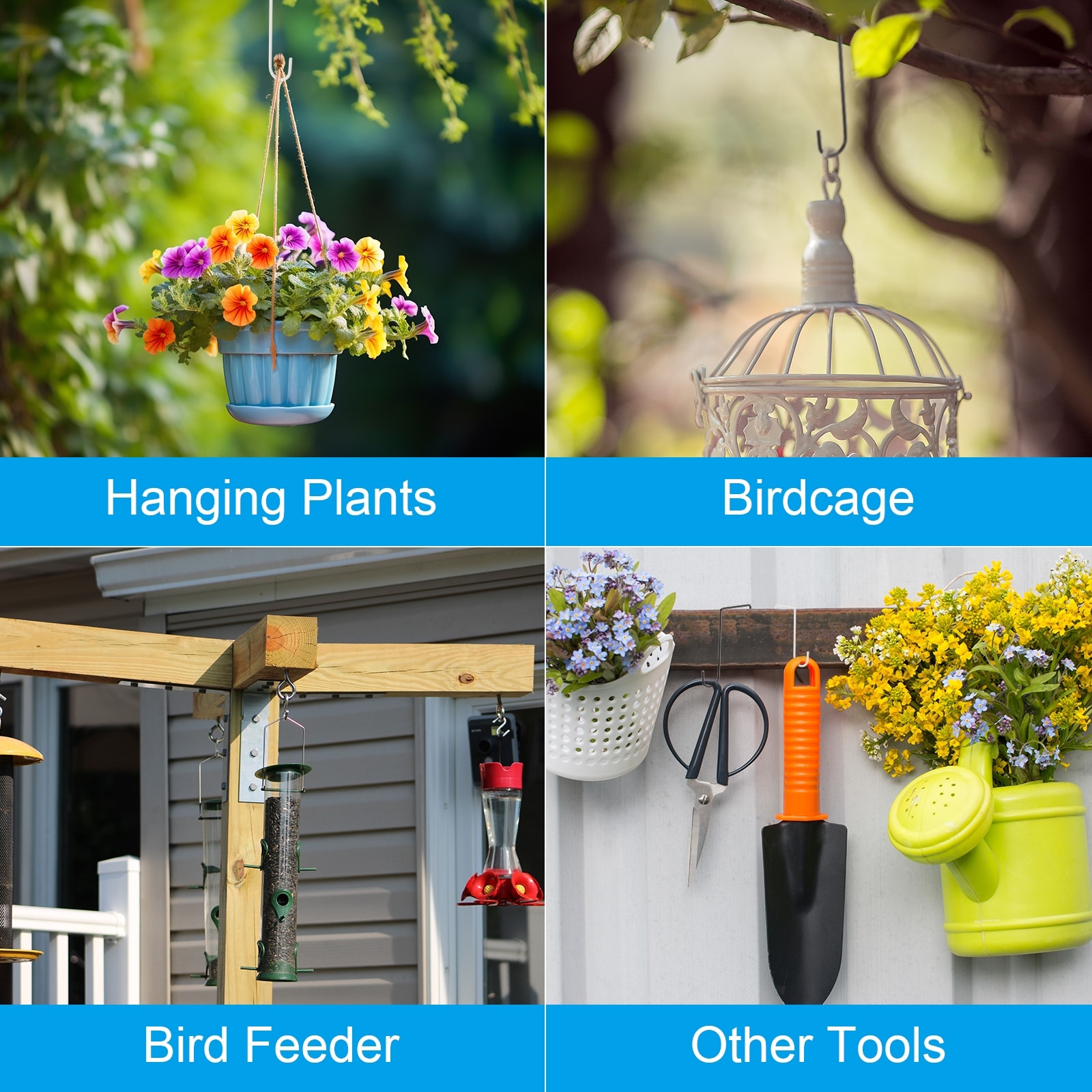 8Pcs Vinyl Fence Hooks Patio Hooks, Fence Hooks Hangers for Plants - Bed  Bath & Beyond - 41909479