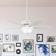 preview thumbnail 1 of 12, Hunter 52" Newsome Ceiling Fan with LED Bowl Light Kit and Pull Chain Fresh White