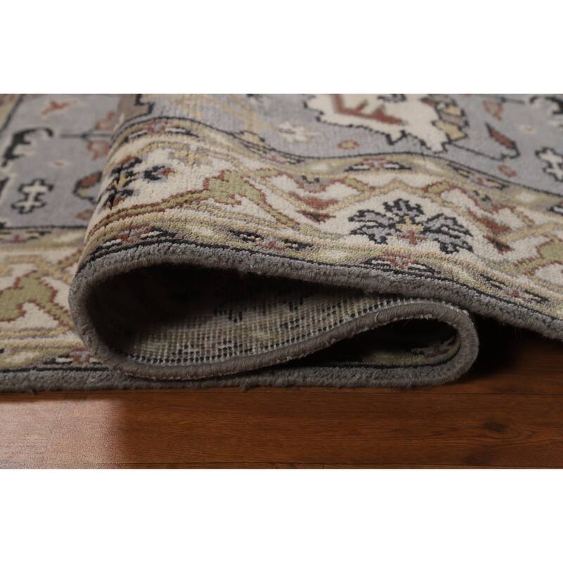 Gray Oushak Oriental Accent Rug Handmade Wool Carpet - 4'2"x 5'11"