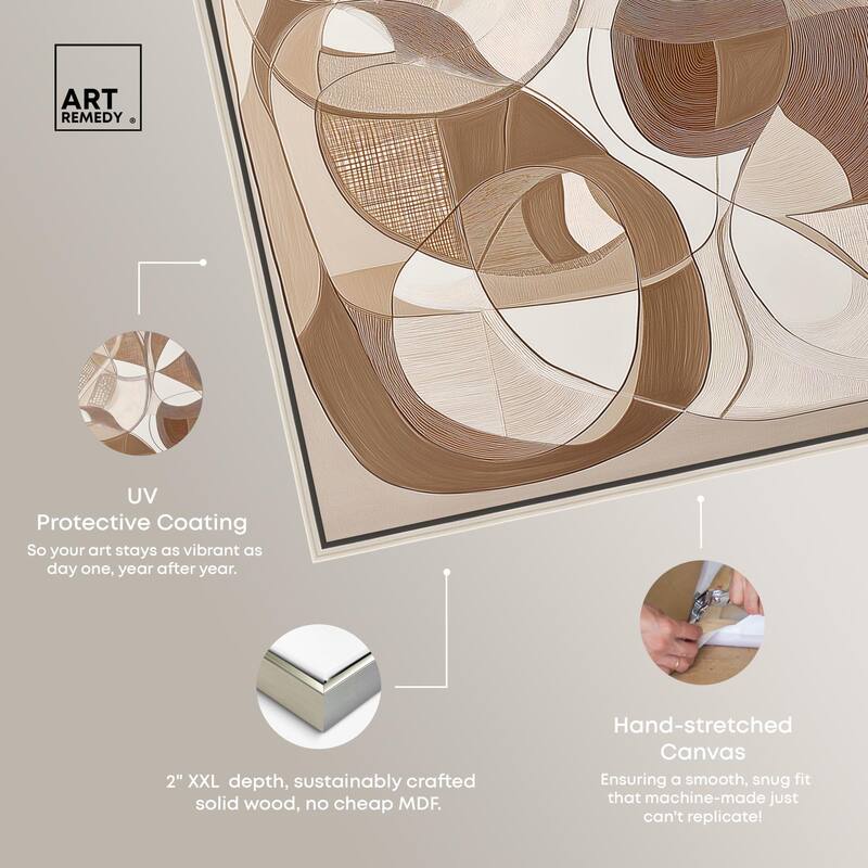 Mocha Dream Canvas by Art Remedy