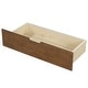 preview thumbnail 7 of 6, Twin Size Wood Daybed with 2 Drawers, Sofa Bed Frame with X-Shaped Design Guardrail for Kids Boys Adults, Brown -2 Drawers