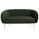 preview thumbnail 3 of 21, SAFAVIEH Couture High Line Collection Alena Off-White Polyester Blend Loveseat