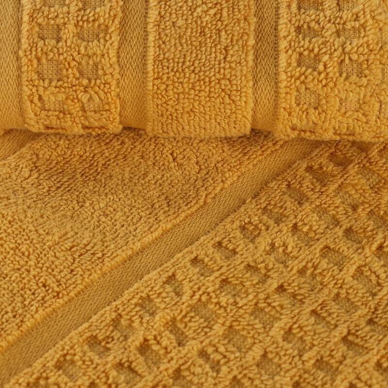 Superior Napa Zero Twist Cotton Soft Waffle Bath Towel Set of 3