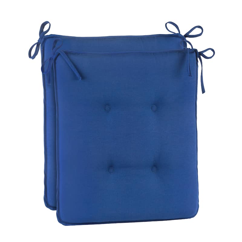 Klear Vu Veranda Indoor/Outdoor Rocking Chair Cushion Set - Blue - Set of 2