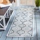 preview thumbnail 5 of 52, SAFAVIEH Courtyard Annmarie Indoor/ Outdoor Waterproof Patio Backyard Rug 2'3" x 10' Runner - Light Grey/Anthracite