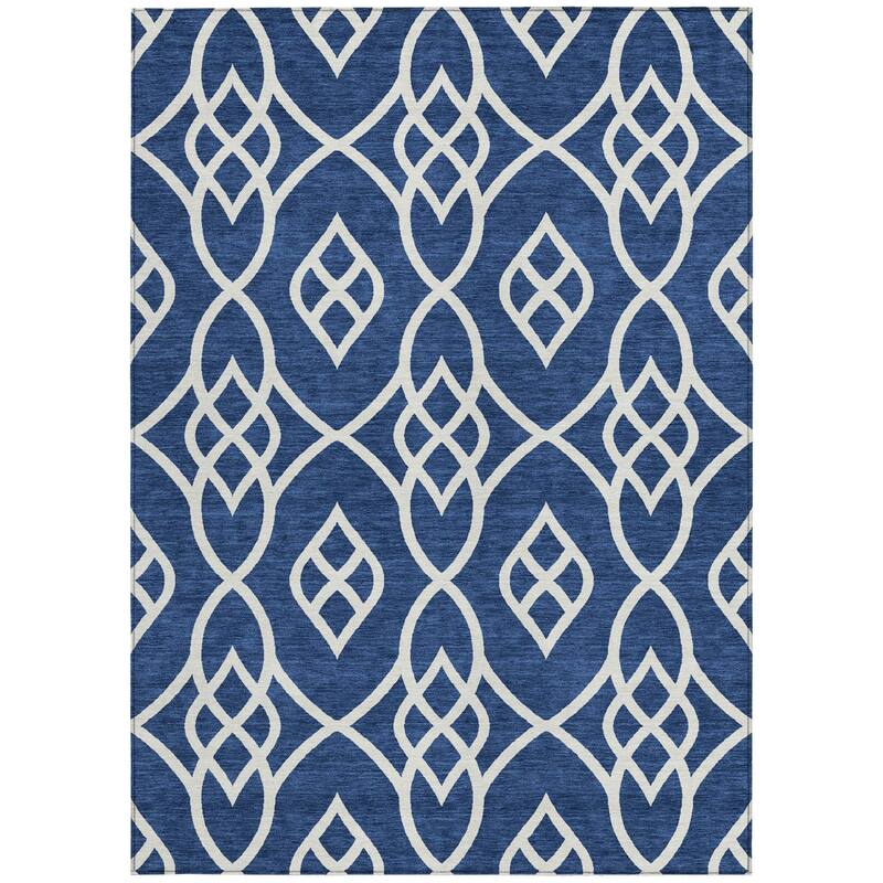 HomeRoots Trellis Transitional Rectangle Outdoor Rug