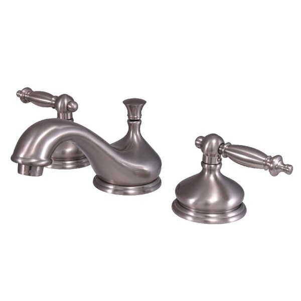 Kingston Brass KS116.TL Heritage 1.2 GPM Deck Mounted Bathroom Faucet with Lever Handles - Pop-Up Assembly Included