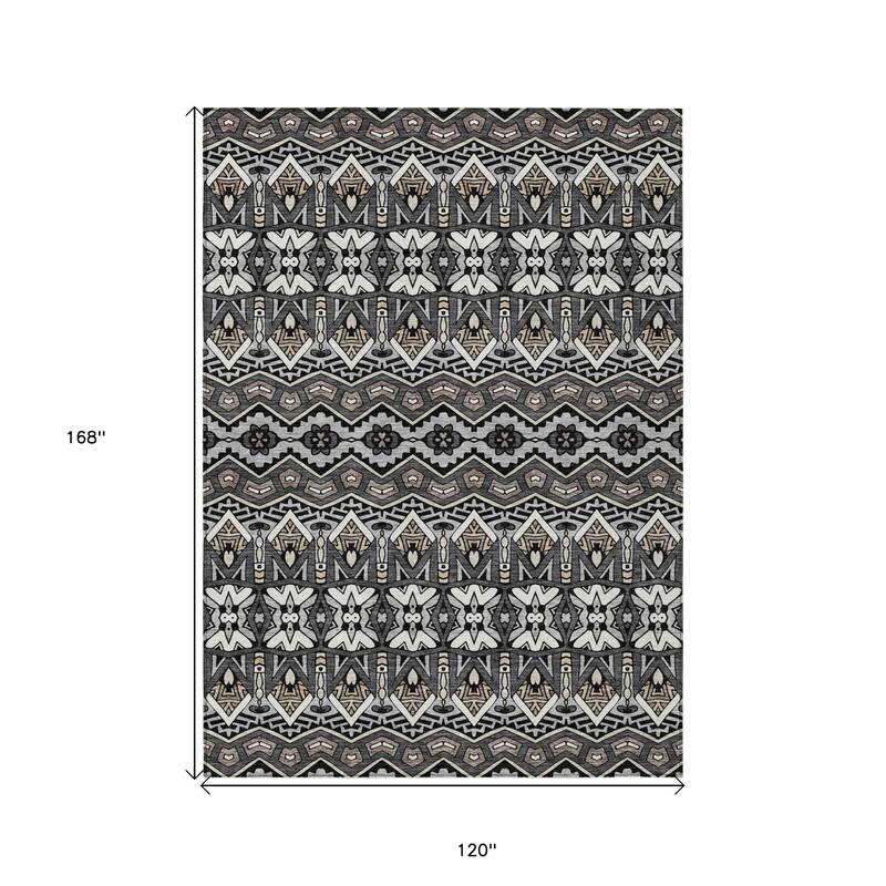 HomeRoots Moroccan Transitional Rectangle Outdoor Rug