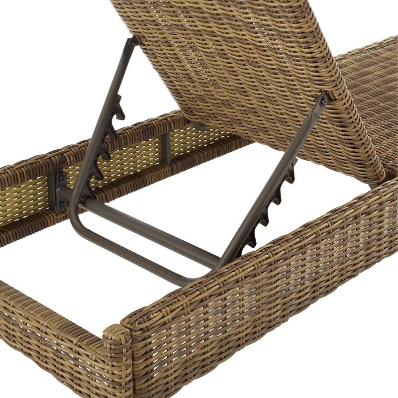Crosley Bradenton Outdoor Wicker Chaise Lounge - Sunbrella