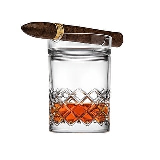 Hatch Whiskey Cigar Double Old Fashion Glass