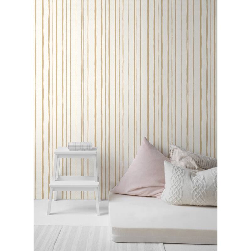 RoomMates All Mixed Up Pink/Gold Peel and Stick Wallpaper - Bed Bath