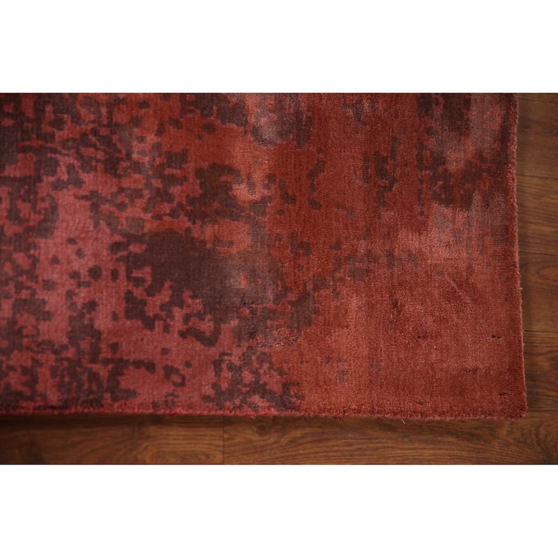 All-Over Abstract Modern Area Rug Handmade Wool Carpet - 5'0"x 8'1"