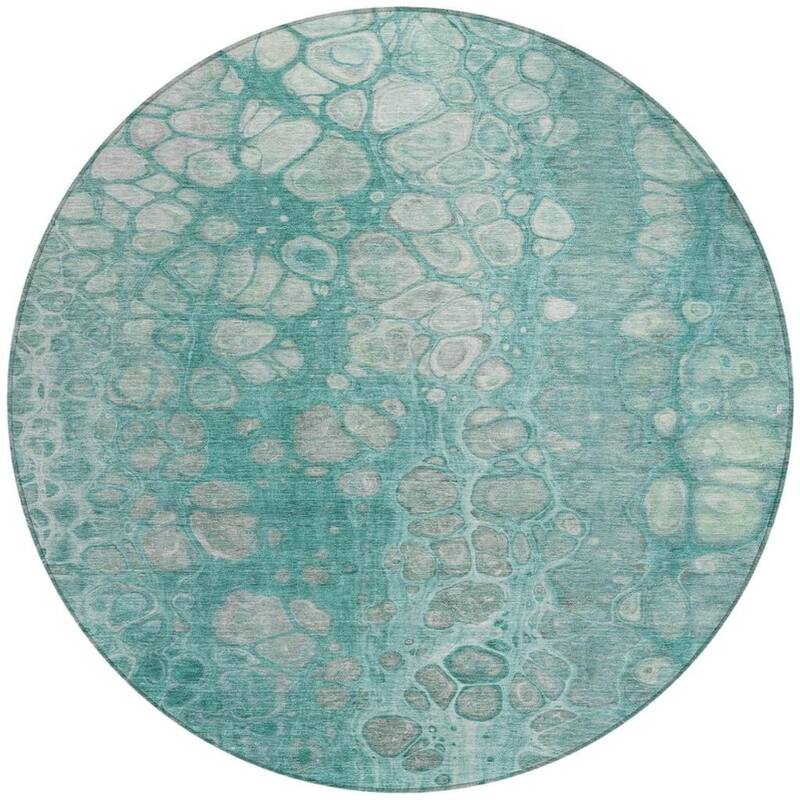 HomeRoots Abstract Transitional Rectangle Outdoor Rug