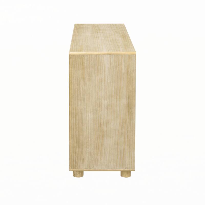 Console Table with Drawers and Shelves for Entryway