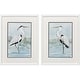 preview thumbnail 2 of 2, Paragon Heron on Blue Framed Art - Set of 2
