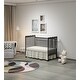 preview thumbnail 24 of 51, 3-In-1 Convertible Crib In Natural, Made Of Sustainable Pinewood, Non-Toxic Finish, Comes With Locking Wheels